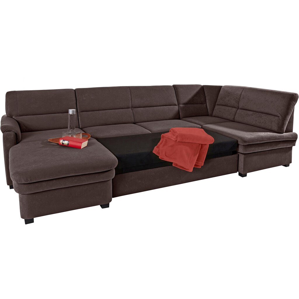 RAUM.ID Wohnlandschaft mit Bettfunktion und Bettkasten Black Friday