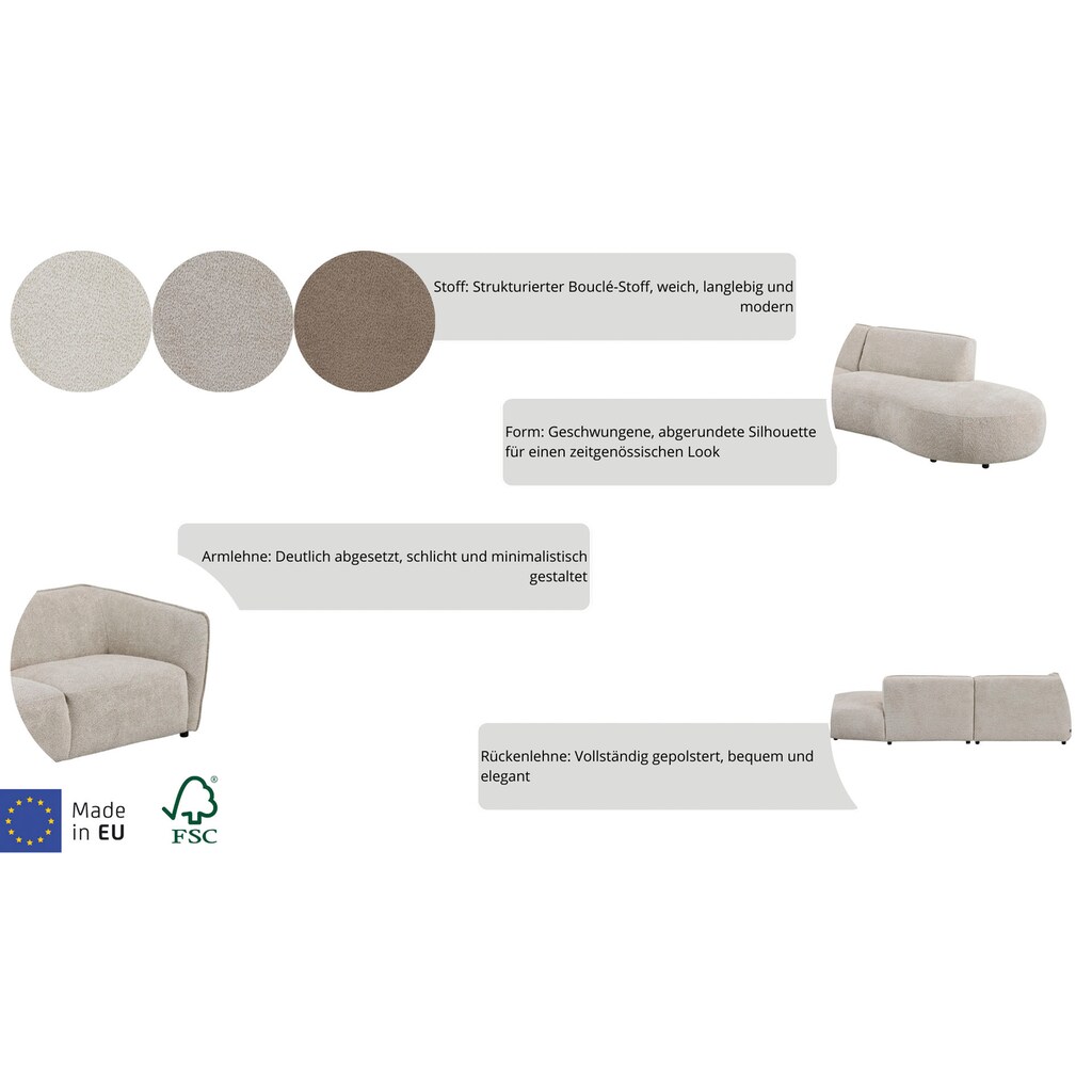 andas 2 5-Sitzer »Ostrup« schlichtes modernes Design in verschiedenen Farben kaufen Top Angebot