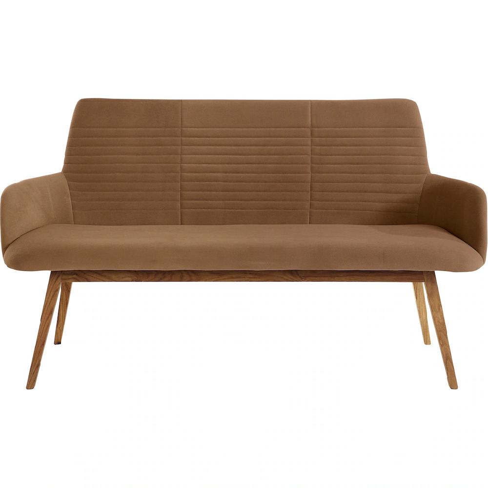 OTTO products Sitzbank »Alessja« (1 St.) Breite 160 cm Bezug aus Microfaser Gestell aus Eiche Massivholz kaufen Große Rabatte