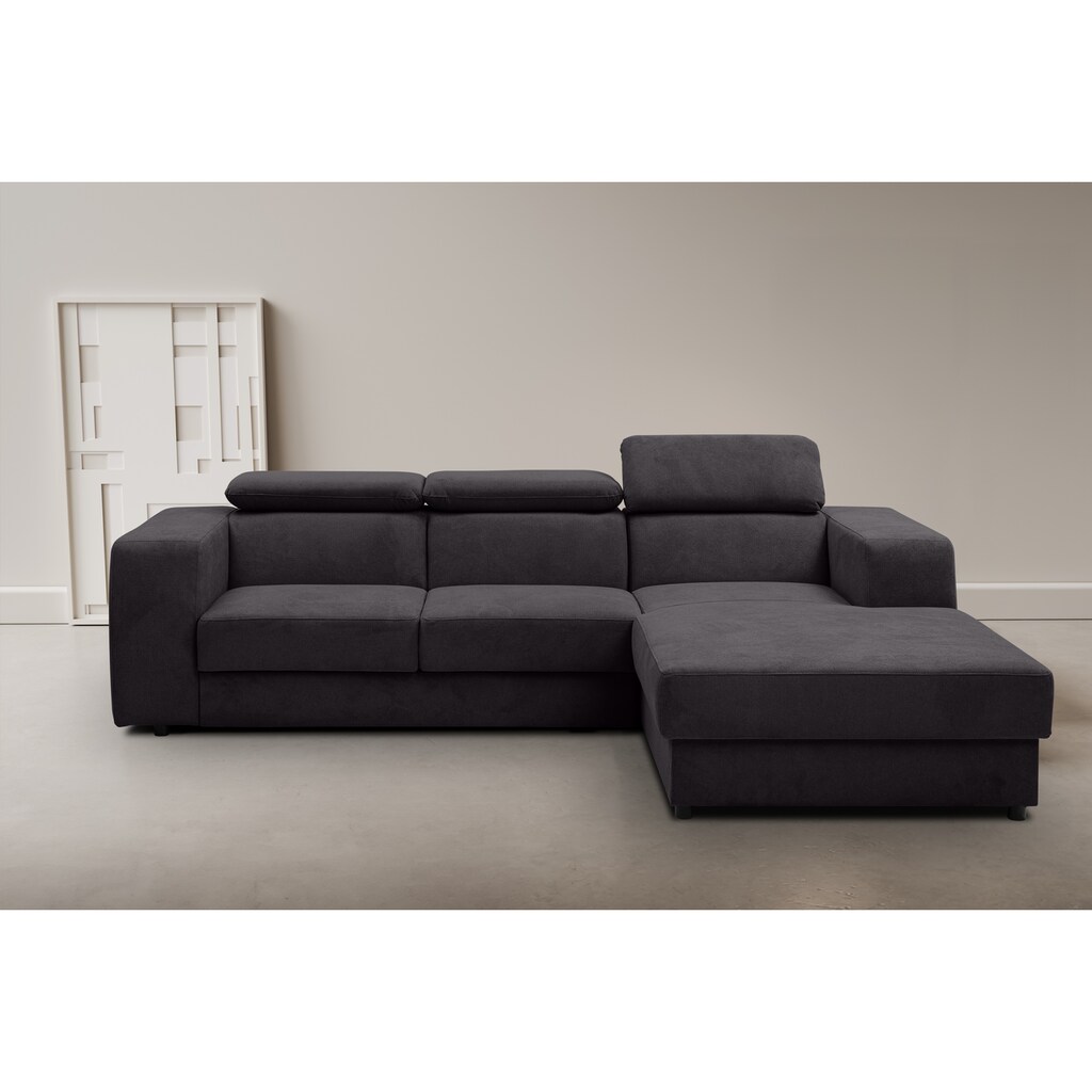 WERK2 Ecksofa »Cherry« Ecksofa mit verstellbaren Kopfteilen Schlaffunktion & Bettkasten kaufen
