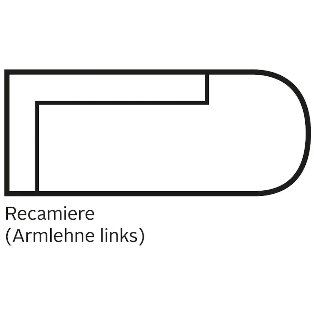 Leonique Recamiere »Cozy« mit losen Kissen und Metallbeinen Armlehne links oder rechts wählbar kaufen Riesige Ersparnisse