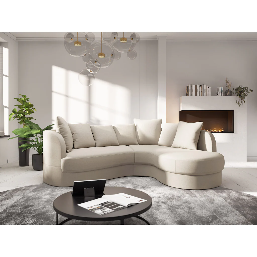 sit&more Ecksofa »Samba L-Form« moderne organische Form inkl. 7 loser Rückenkissen kaufen Riesige Rabatte