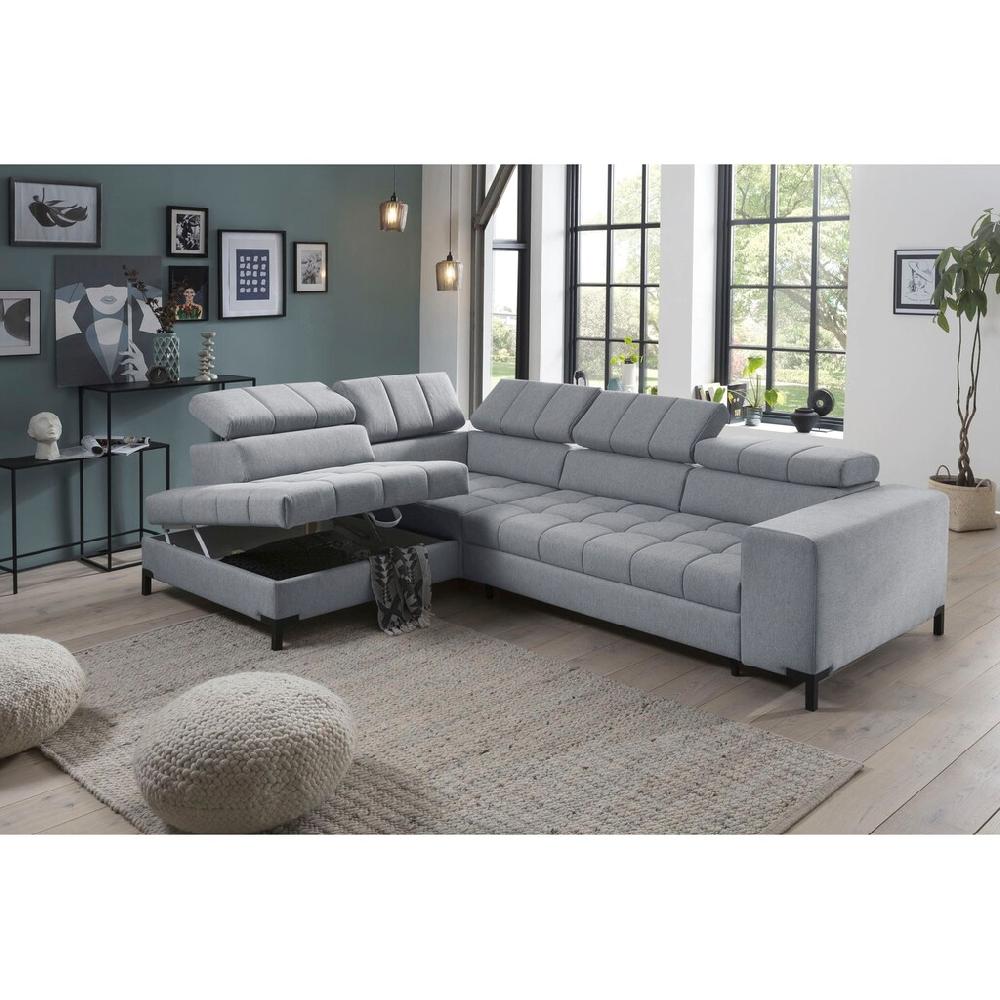 exxpo - sofa fashion Ecksofa »Bocco hochwertige Verarbeitung toller Sitzkomfort bequem L-Form« wahlweise mit Bettfunktion u. Bettkasten inkl. Kopfteilverstellung kaufen zollfrei