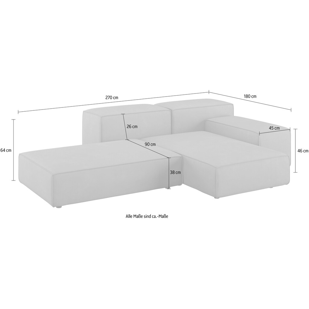 designwerk Big-Sofa »Puzzle Designsofa für Indoor und Outdoor bequem modular« wasserabweisend und strapazierfähig kaufen im Angebot