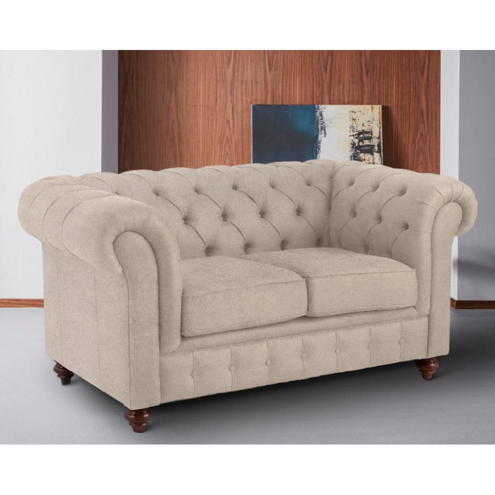 Home affaire Chesterfield-Sofa »Chesterfield 2-Sitzer B/T/H: 150/89/74 cm« mit hochwertiger Knopfheftung auch in Leder kaufen Sonderangebot