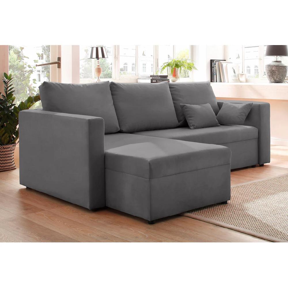 Home affaire Ecksofa »Pur« mit Bettfunktion und Bettkasten