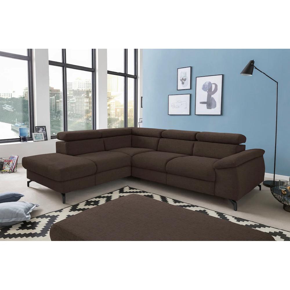 COTTA Ecksofa »Komaris L-Form« inklusive Kopfteilverstellung wahlweise Bettfunktion/Bettkasten kaufen Flash Sale