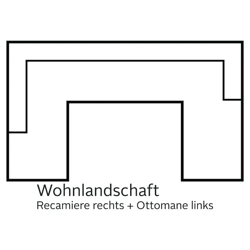TRENDMANUFAKTUR Wohnlandschaft Wahlweise mit Bettfunktion Begrenztes Angebot