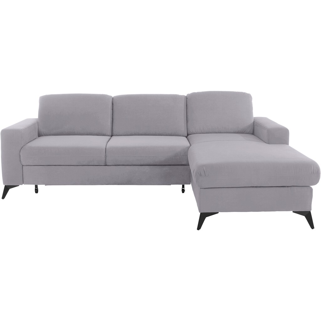 Places of Style Ecksofa »Lolland L-Form« Wahlweise mit Bettfunktion und Bettkasten Federkern kaufen Exklusivangebot