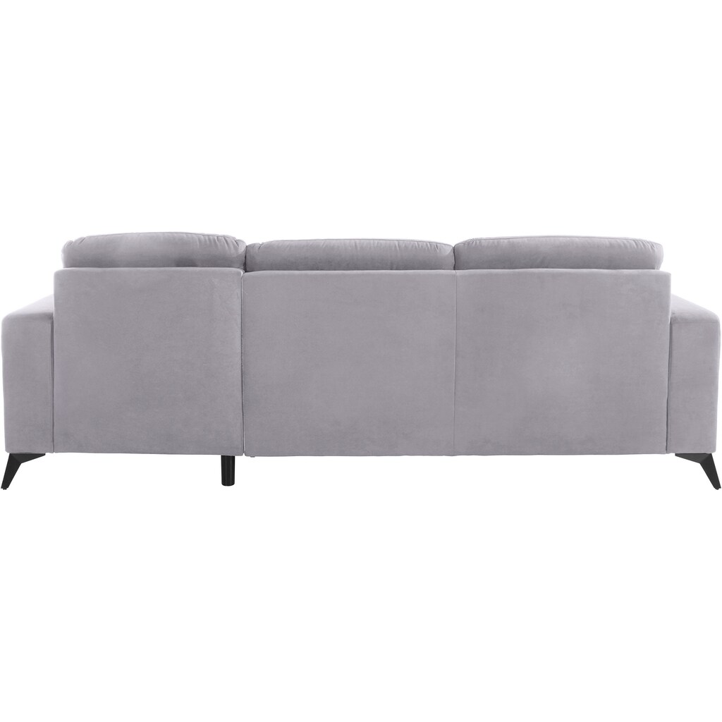 Places of Style Ecksofa »Lolland L-Form« Wahlweise mit Bettfunktion und Bettkasten Federkern kaufen Exklusivangebot