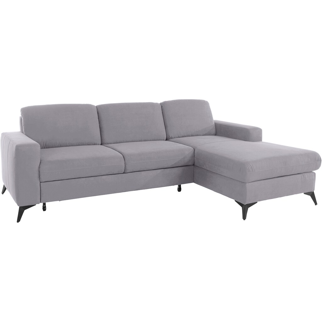 Places of Style Ecksofa »Lolland L-Form« Wahlweise mit Bettfunktion und Bettkasten Federkern kaufen Exklusivangebot