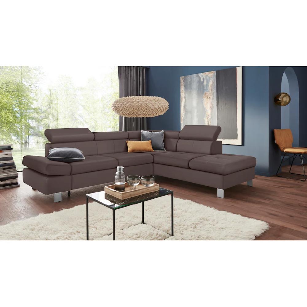 exxpo - sofa fashion Ecksofa »Fiji L-Form« mit Kopf- bzw. Rückenverstellung wahlweise mit Bettfunktion kaufen