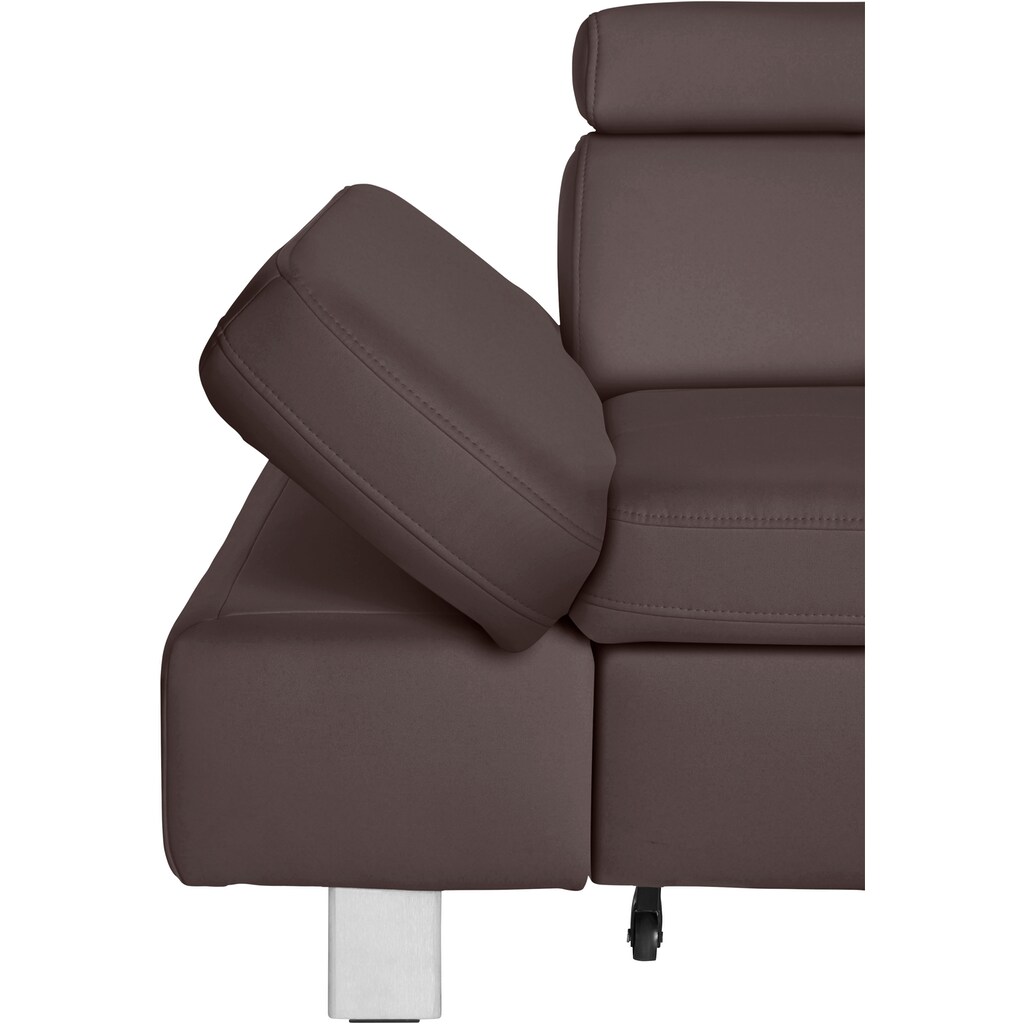 exxpo - sofa fashion Ecksofa »Fiji L-Form« mit Kopf- bzw. Rückenverstellung wahlweise mit Bettfunktion kaufen Saisonschlussverkauf