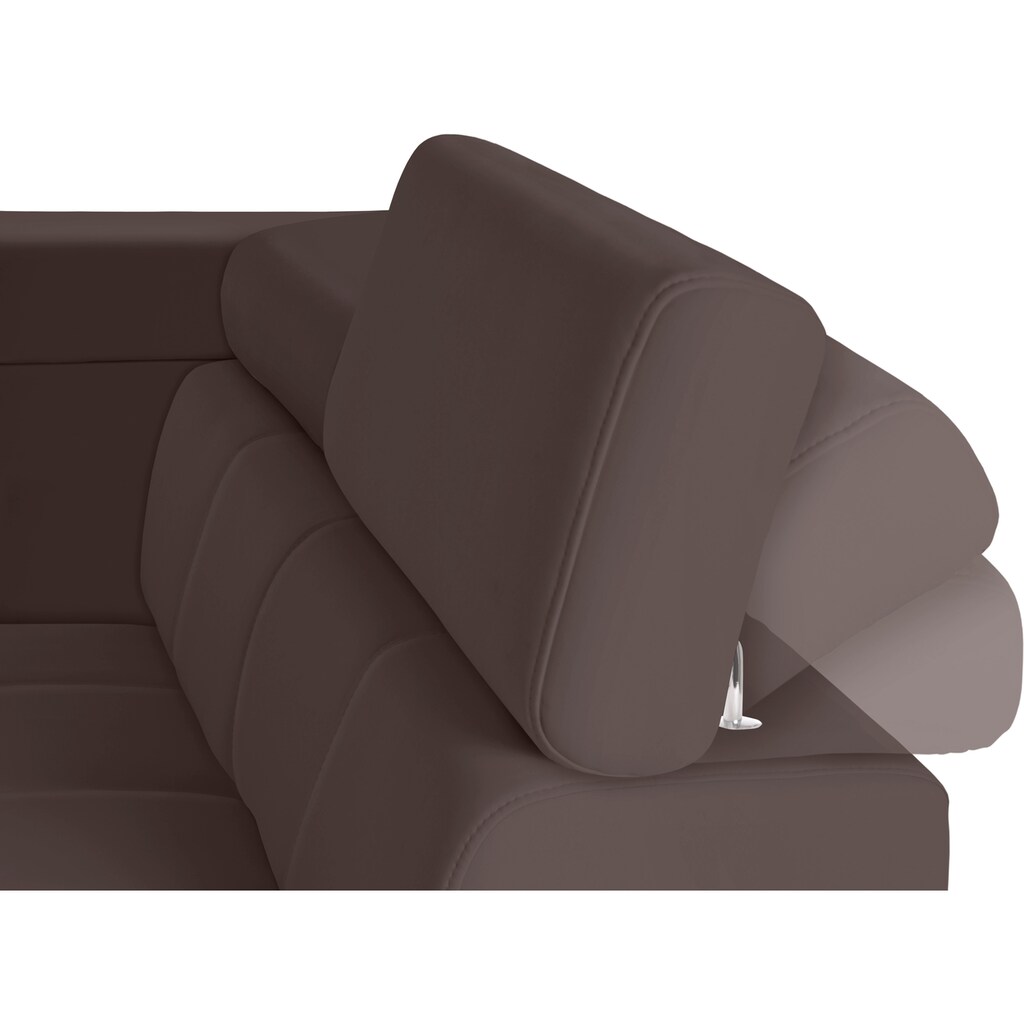 exxpo - sofa fashion Ecksofa »Fiji L-Form« mit Kopf- bzw. Rückenverstellung wahlweise mit Bettfunktion kaufen Saisonschlussverkauf