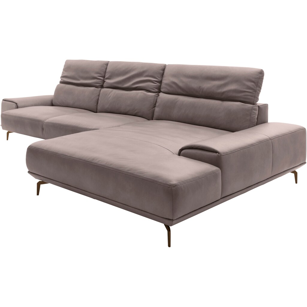 Musterring Wohnlandschaft »MR 2490« Bronze-Fuß Sitzhöhe 48cm wahlweise mit Funktionen Maße 342 x 207 cm kaufen Osterangebot