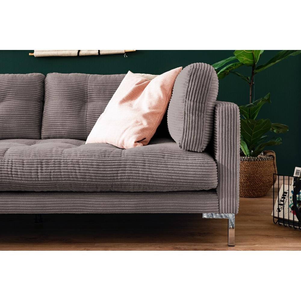 Trends by HG Ecksofa »Landau L-Form« in Cord-Stoff mit Metallfuß kaufen Neuheiten
