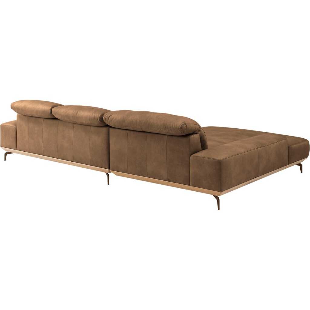 Musterring Wohnlandschaft »MR 2490« Bronze-Fuß Sitzhöhe 46cm wahlweise mit Funktionen Maße 342 x 207 cm kaufen Sonderangebote