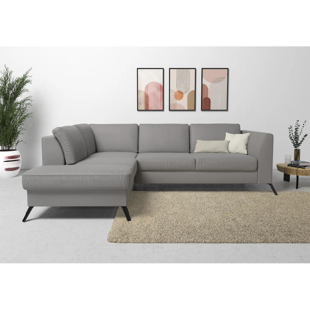 sit&more Ecksofa »Olsen L-Form« inklusive Sitztiefenverstellung wahlweise mit Bettfunktion 15cm hoch kaufen Riesige Ersparnisse