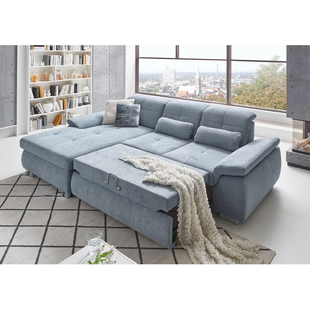 Die PlanBar Ecksofa »MP-IN16037 L-Form« mit Sitztiefenverstellung & Zierkissen Kaltschaum kaufen Tiefpreis