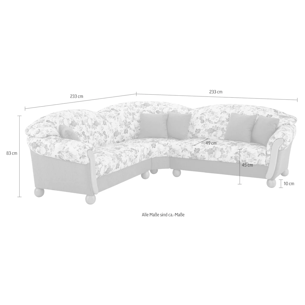 Home affaire Ecksofa »Milano L-Form« kaufen Wochenangebot