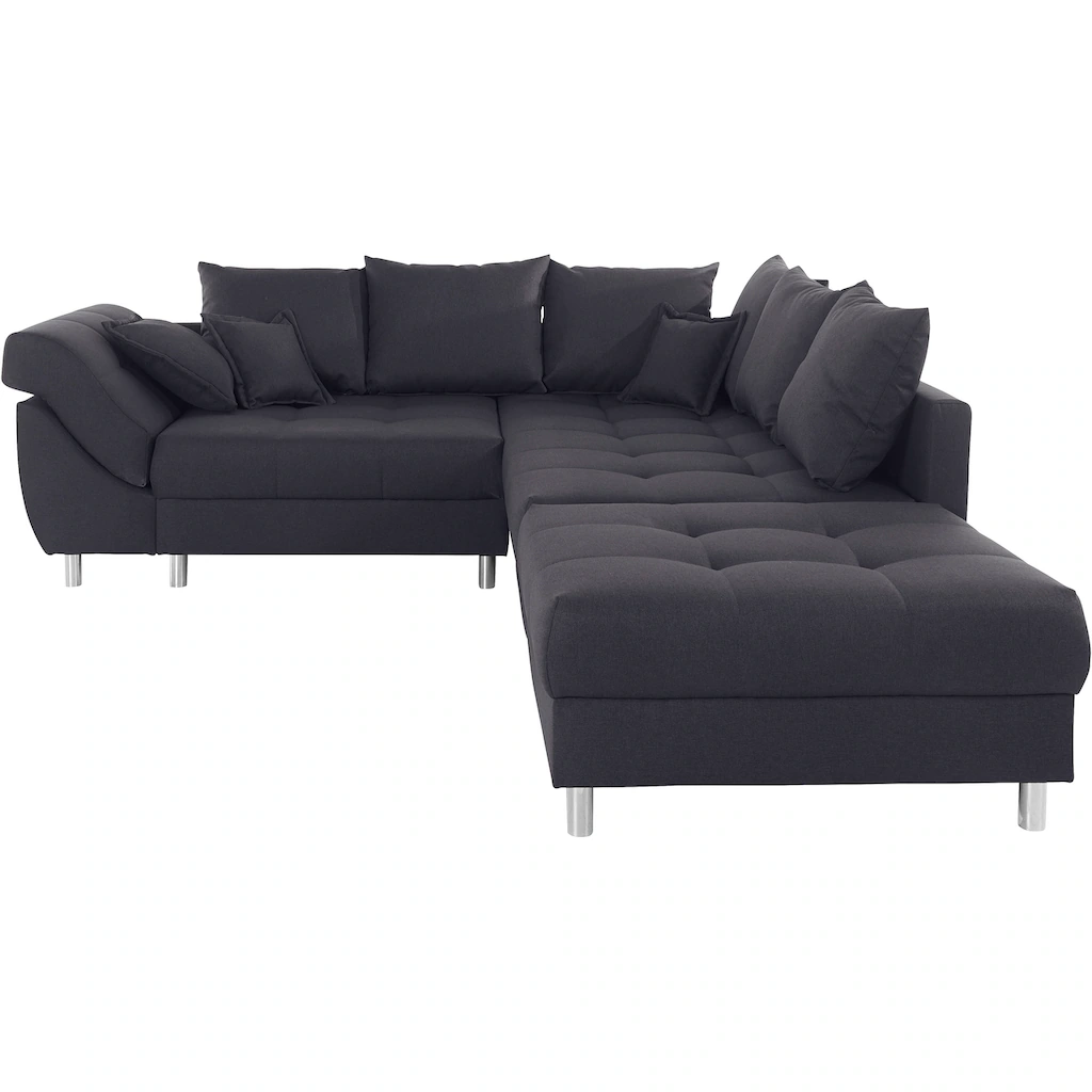 COLLECTION AB Polstergarnitur »Innsbruck« (Spar-Set) Ecksofa und Hocker Recamiere links oder rechts montierbar Letzte 3 Tage
