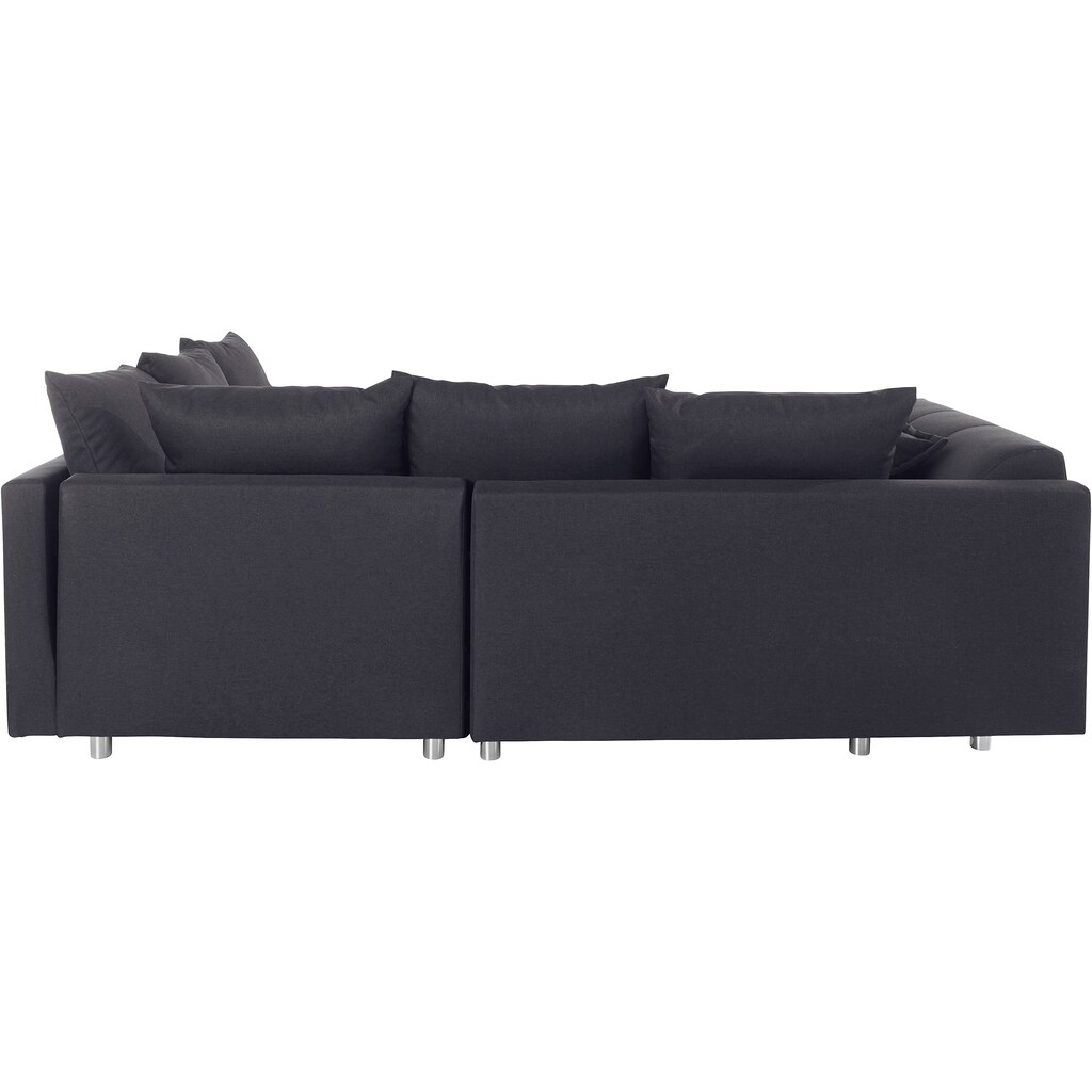 COLLECTION AB Polstergarnitur »Innsbruck« (Spar-Set) Ecksofa und Hocker Recamiere links oder rechts montierbar Letzte 3 Tage