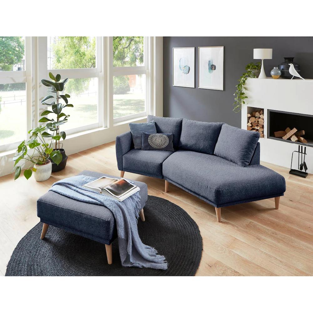 ATLANTIC home collection 2 5-Sitzer »Elvis« Polsterecke mit offenem Ende im skandinavischen Stil Massivholzfüße kaufen Zeitbegrenzte Promotion