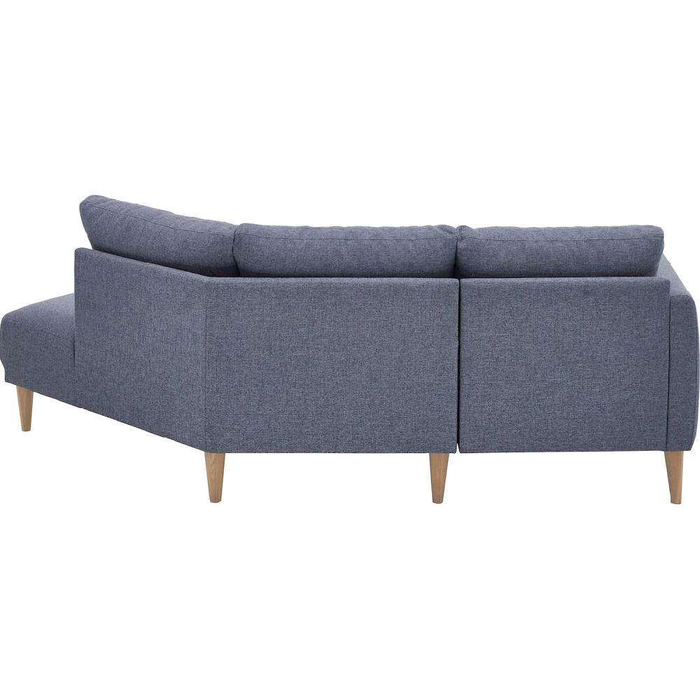 ATLANTIC home collection 2 5-Sitzer »Elvis« Polsterecke mit offenem Ende im skandinavischen Stil Massivholzfüße kaufen Zeitbegrenzte Promotion