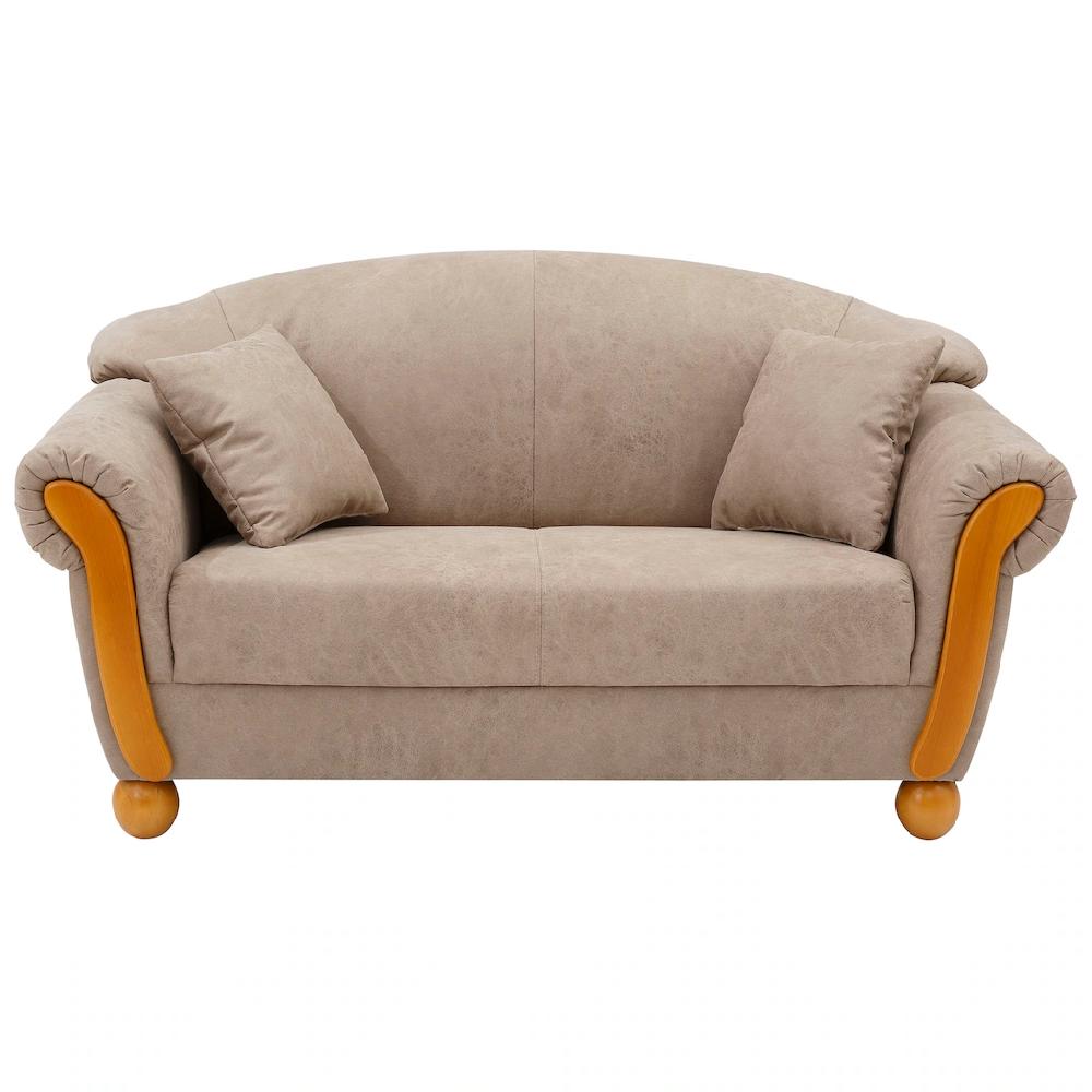 Home affaire 2-Sitzer »Milano Vintage« mit Federkern Bezug in Vintageoptik incl. Zierkissen kaufen Sonderangebot der Fabrik
