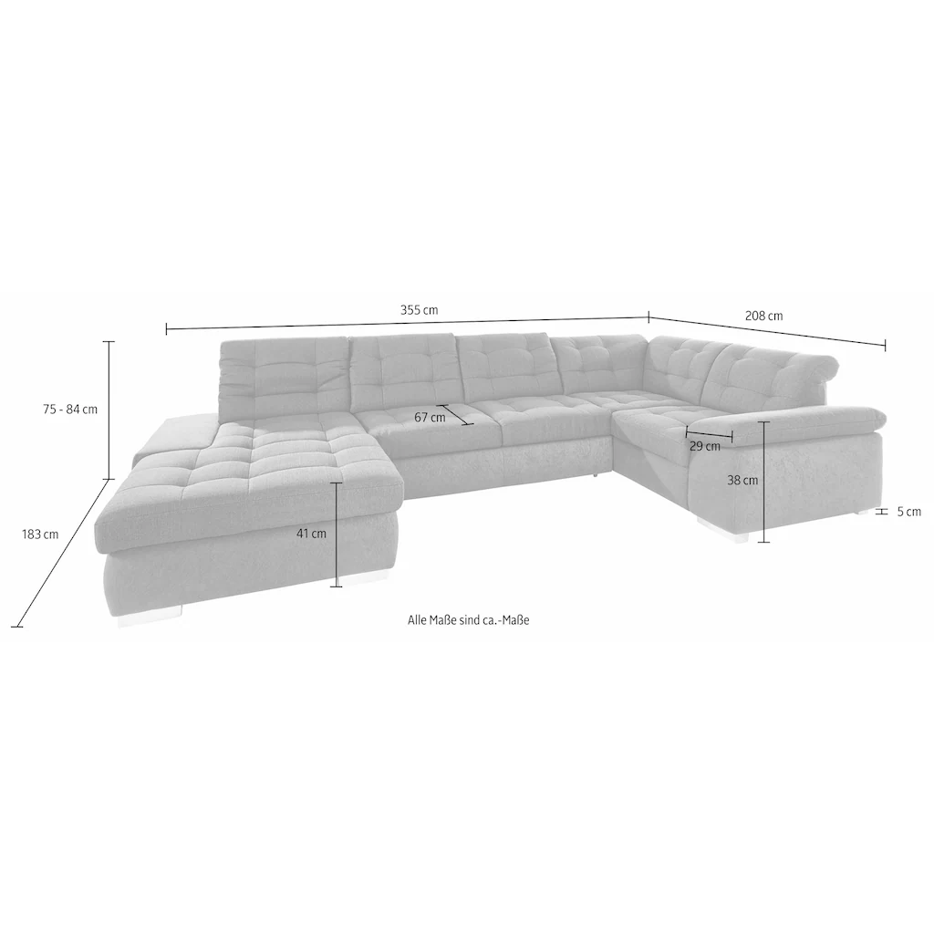 sit&more Wohnlandschaft mit Bettfunktion online kaufen Bis zu 55% Rabatt
