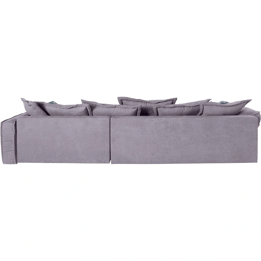 INOSIGN Ecksofa »Diwan L-Form« mit vielen losen Kissen Faltenwurf und Steppung im Sitzbereich kaufen 50% Rabatt mit kostenlosem Versand