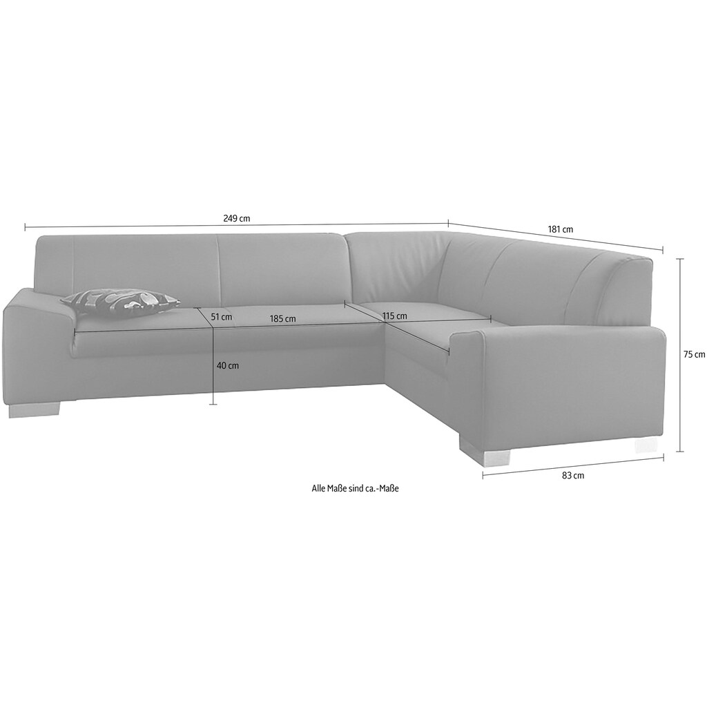 DOMO collection Ecksofa mit Bettfunktion online kaufen Im Verkauf