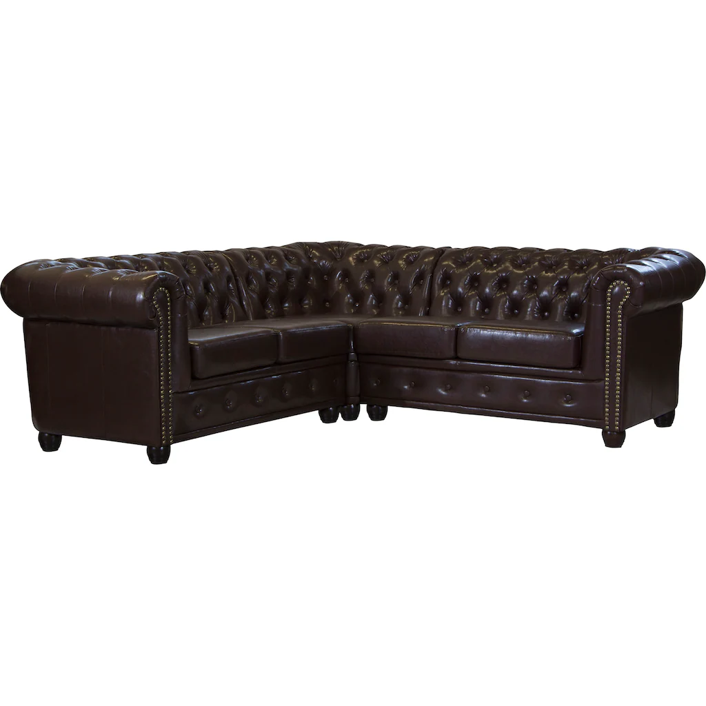 Home affaire Chesterfield-Sofa »Rysum L-Form« kaufen Rabatte dieses Monats
