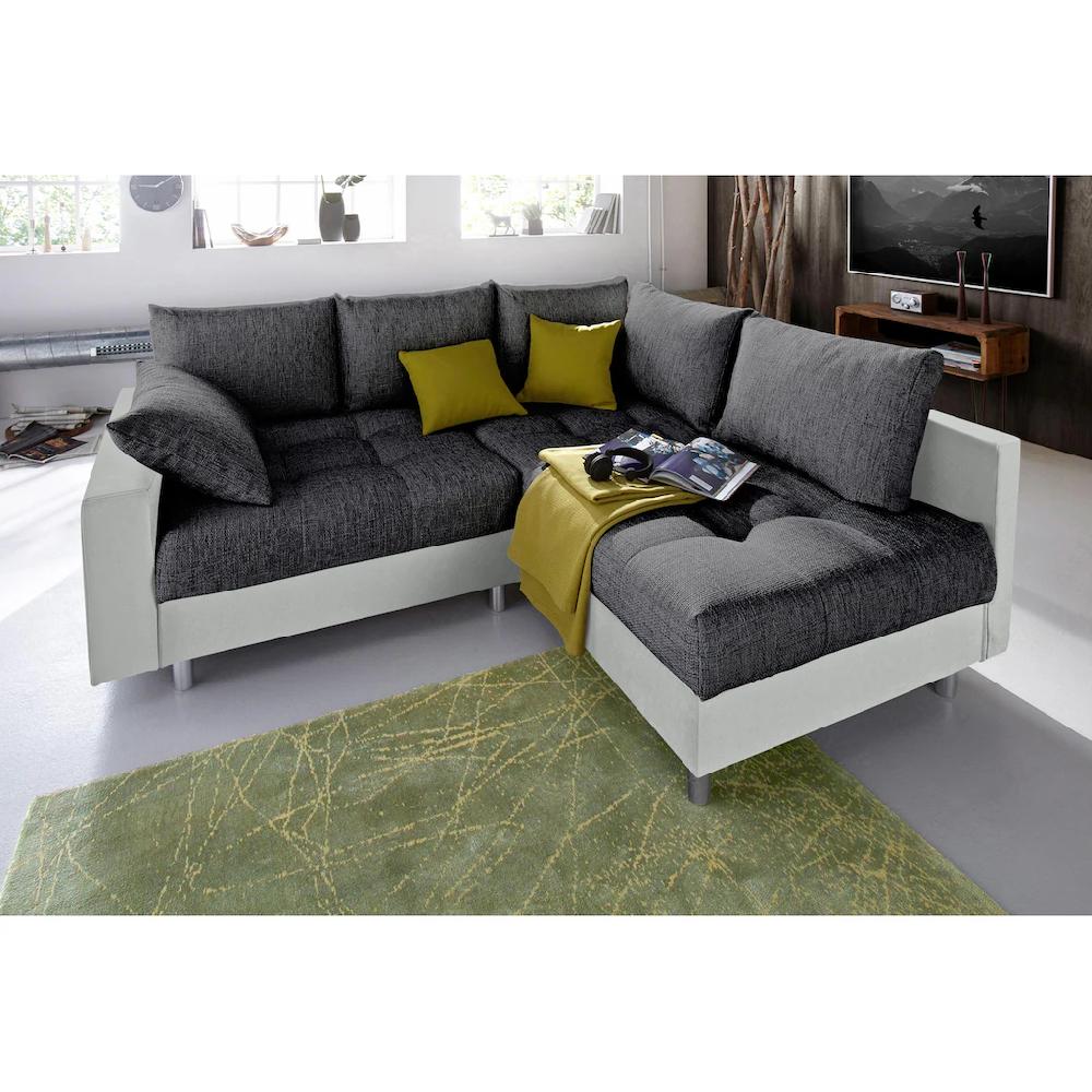 COLLECTION AB Ecksofa »Antonia L-Form« mit Federkern und zusätzlichem Hocker kaufen