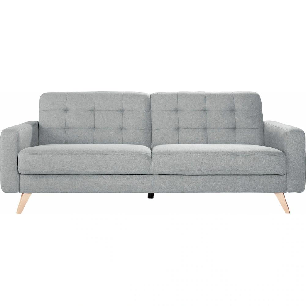exxpo - sofa fashion 3-Sitzer »Nappa kompakt und komfortabel bequem zeitloses Design L-Form« tolle Detailverarbeitung mit Bettfunktion und Bettkasten kaufen