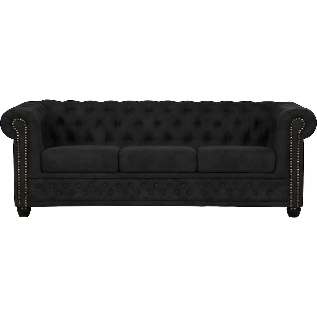 Home affaire Chesterfield-Sofa »Rysum« Chesterfield-Optik in 2 Bezugsqualitäten 2 Ausf. schnell lieferbar kaufen Weihnachtsangebot