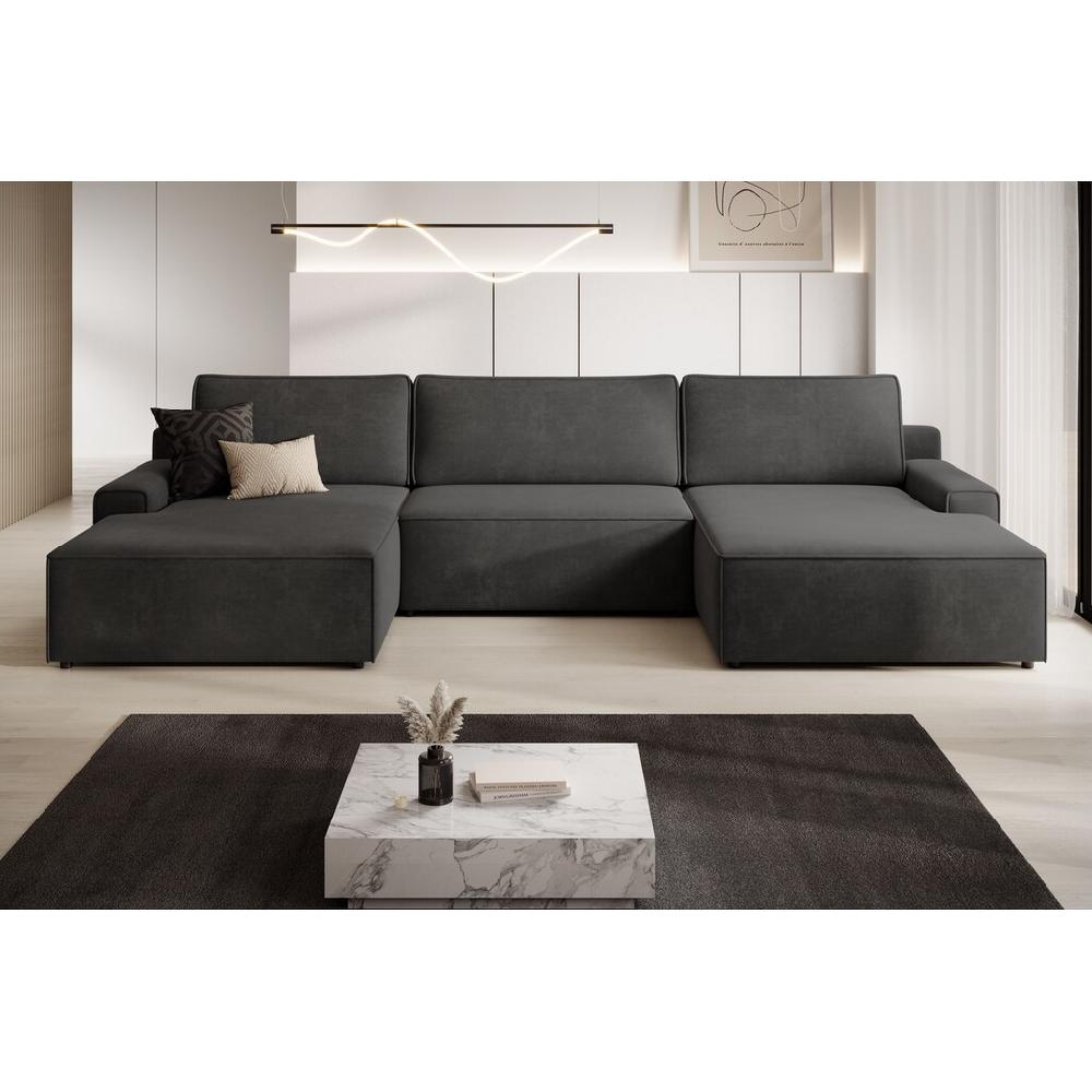 TRENDMANUFAKTUR Wohnlandschaft »Challenge Schlafsofa mit Bettkasten Couch in U-Form Breite 333 cm« (3 St.) XXL Sofa mit Bettkasten und Schlaffunktion in trendigem Cordstoff kaufen Top Angebot