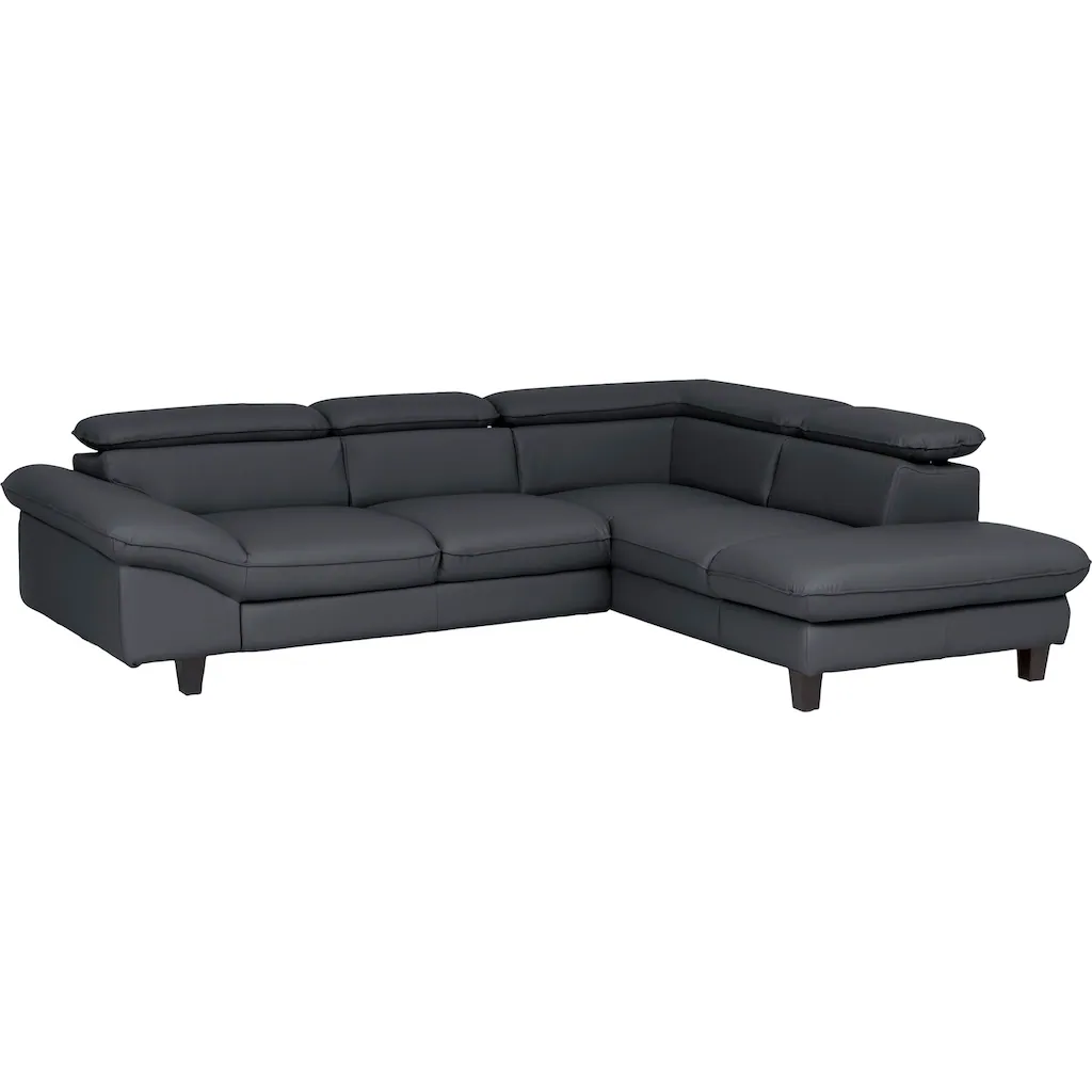 Home affaire Ecksofa »Pilot L-Form« mit Kopfteilverstellung optional Bettfunktion und Bettkasten Exklusive Angebote