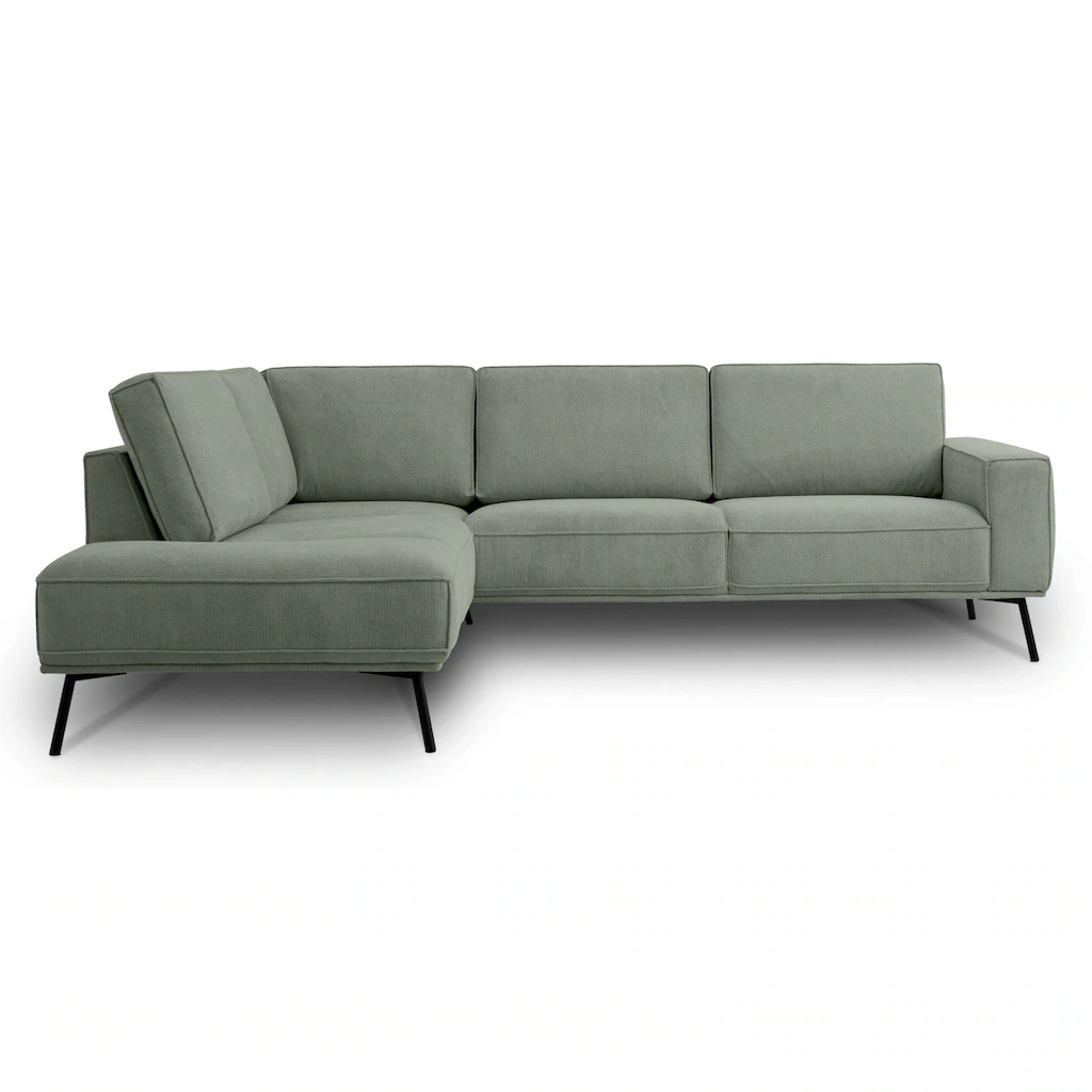 andas Ecksofa »Vosby« Breite 260 cm Chenille mit dekorativer Kedernaht kaufen Räumungsverkauf