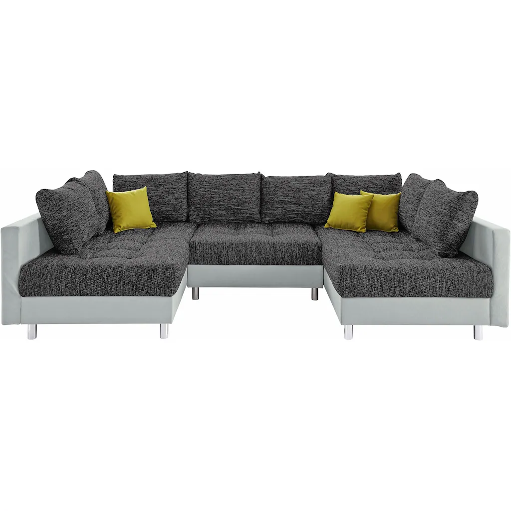 COLLECTION AB Wohnlandschaft »Antonia U-Form« mit Federkern und zusätzlichem Hocker kaufen Tiefpreis