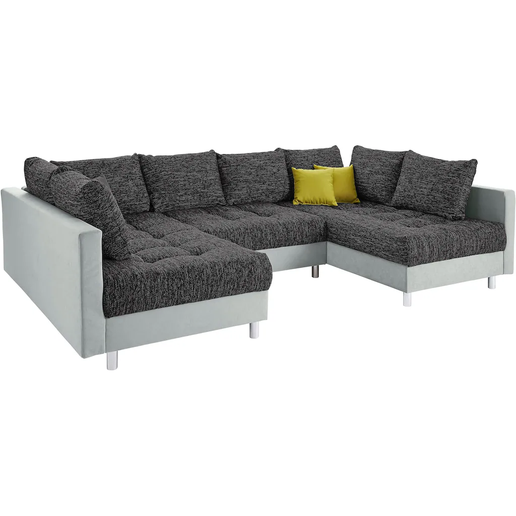 COLLECTION AB Wohnlandschaft »Antonia U-Form« mit Federkern und zusätzlichem Hocker kaufen Tiefpreis