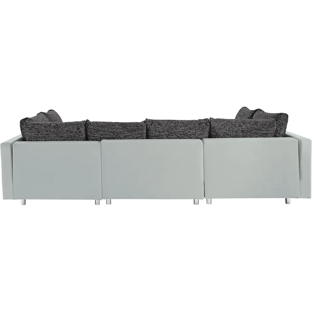 COLLECTION AB Wohnlandschaft »Antonia U-Form« mit Federkern und zusätzlichem Hocker kaufen Tiefpreis