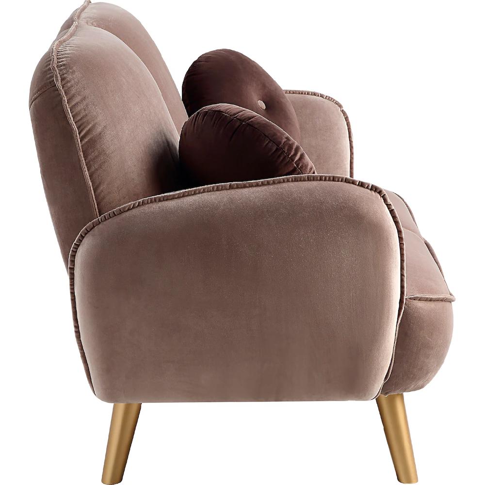 ATLANTIC home collection 2-Sitzer »Ben« mit Welleunterfederung inkl. 2 Dekokissen goldenen Massivholzfüßen kaufen Neueste Stile
