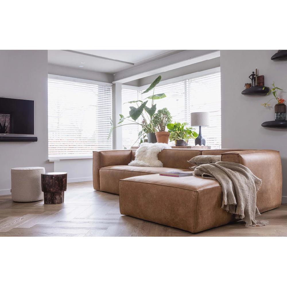WOOOD Ecksofa »Bean« Bezug in Lederoptik Breite 305 cm kaufen Bis zu 60% Rabatt