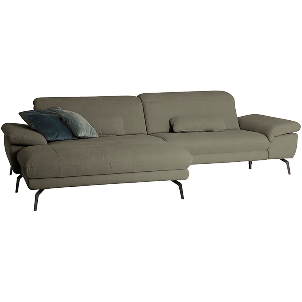 Die PlanBar Ecksofa »MP-IN22025 L-Form« (Set) mit Kopfteilverstellung wahlweise mit motorischem Canape kaufen Nur für heute
