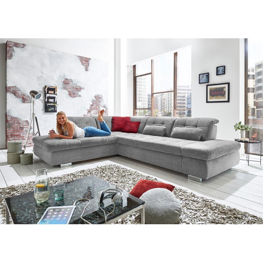 Die PlanBar Ecksofa »MP-IN17004 L-Form« wahlweise mit Bettfunktion Sitztiefen- und Kopfteilverstellung kaufen Kostenloser Versand international
