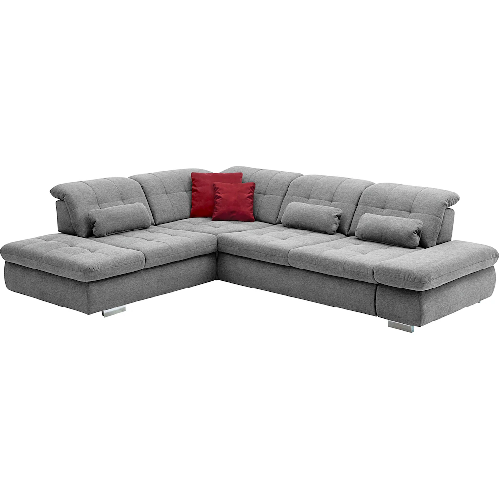 Die PlanBar Ecksofa »MP-IN17004 L-Form« wahlweise mit Bettfunktion Sitztiefen- und Kopfteilverstellung kaufen Kostenloser Versand international