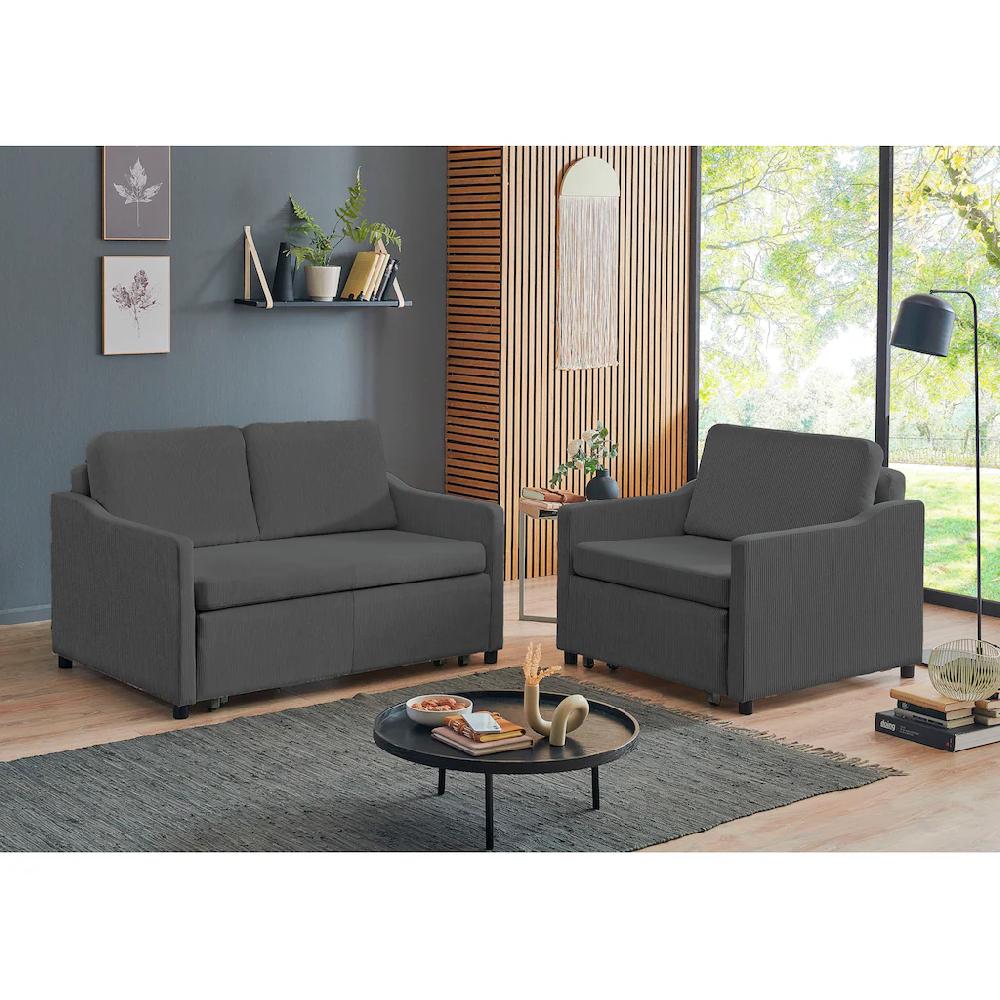 ATLANTIC home collection Schlafsofa »Anella« mit Cord-Bezug mit Schlaffunktion frei im Raum stellbar kaufen Blitzverkäufe