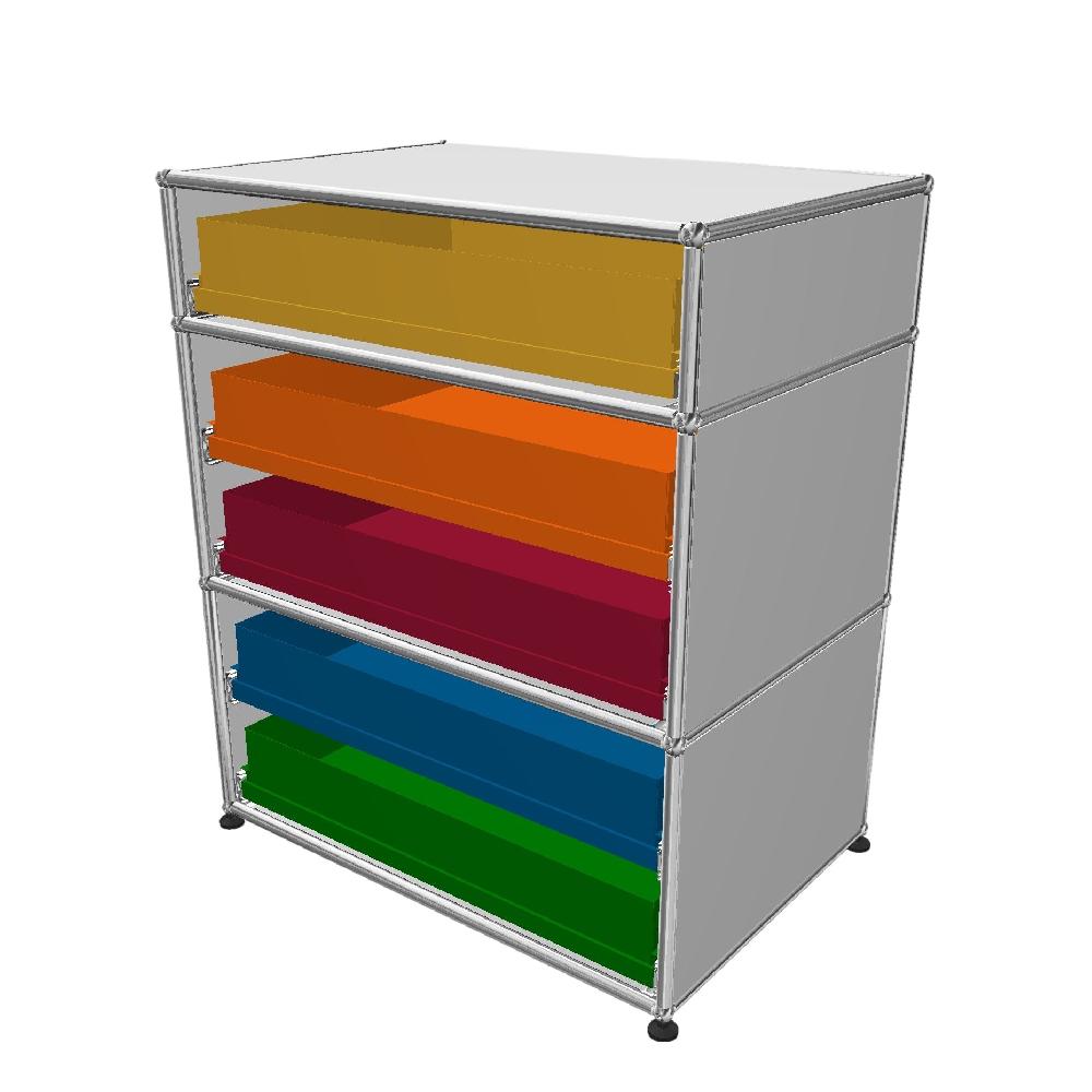 Seipp USM Haller Schubladenschrank Produkte Büro und Arbeiten Regale und Schränke