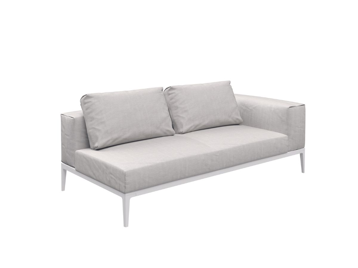 Seipp Grid Lounge Eckelement rechts Produkte Garten Outdoor-Sessel und -Sofas